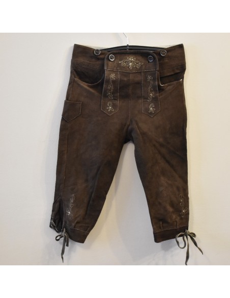PANTALONI 140  8/9 anni anni  BAMBINO PELLE TIROLESE Lederhosen