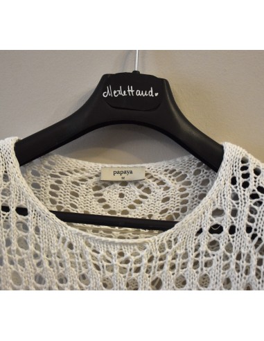 MAGLIA Tg. M TRAFORATA LEGGERA TRASPARENTE PAPAYA