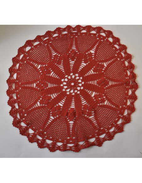 TOVAGLIETTA NATALIZA AD UNCINETTO  diam. 70 cm