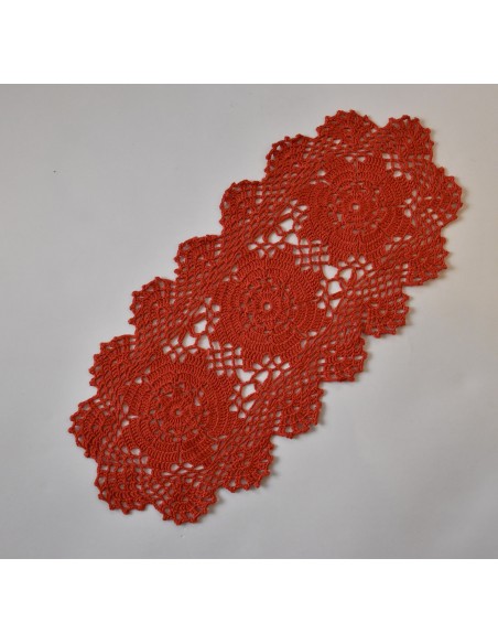 CENTRO NATALIZIO  AD UNCINETTO 39x18cm