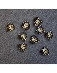 SET 9  BOTTONI STILE TIROLESE " Cuore"