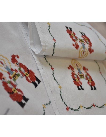 SET COMPLETO NATALIZIO RICAMATO A MANO 