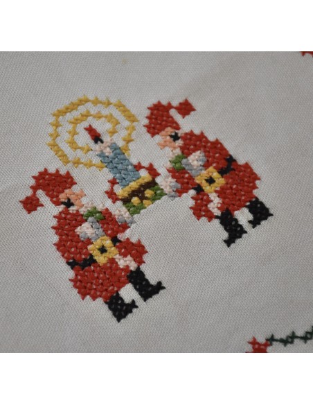 SET COMPLETO NATALIZIO RICAMATO A MANO 