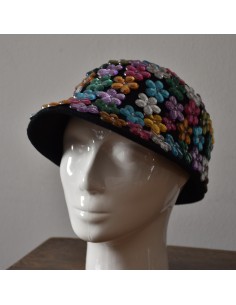 CAPPELLO LANA NERO tg. 58/59 2