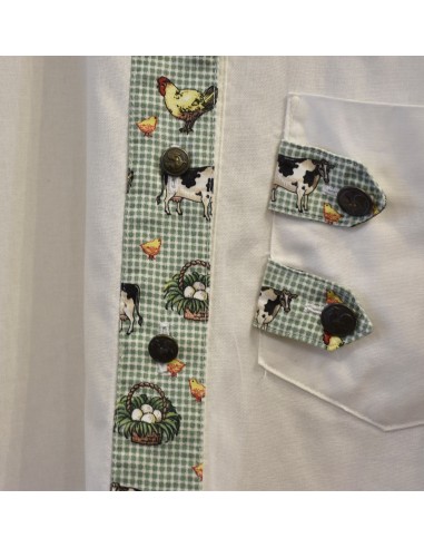 CAMICIA  tg 44/46 STILE TIROLESE