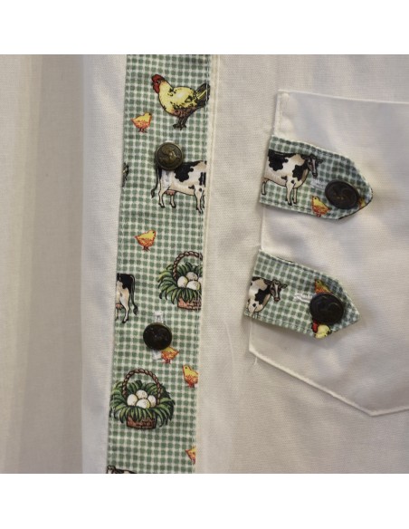 CAMICIA  tg 44/46 STILE TIROLESE