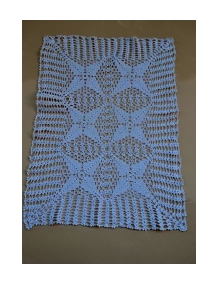 CENTRO REALIZZATO A MANO AD UNCINETTO 51x36cm