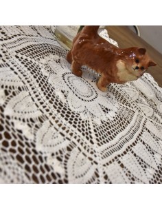 TOVAGLIETTA  REALIZZATA A MANO AD UNCINETTO 78x78 cm 2