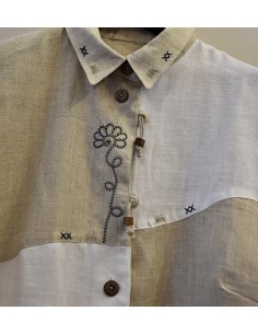 CAMICIA  tg 44/46 STILE TIROLESE 2