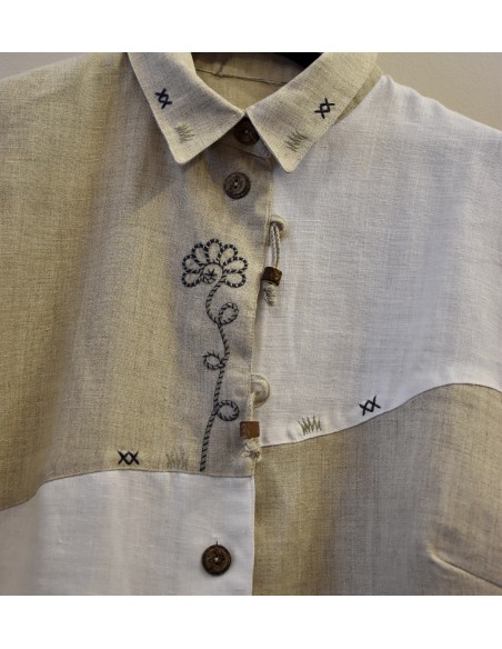 CAMICIA  tg 44/46 STILE TIROLESE