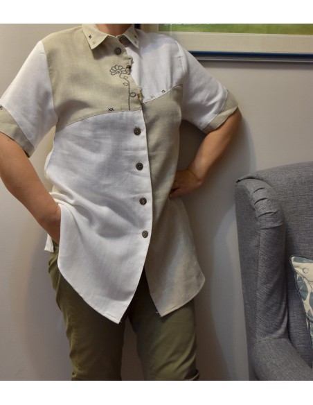 CAMICIA  tg 44/46 STILE TIROLESE