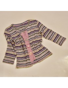 MAGLIA ROSA GOLFINO   Tg.10/42 "Per Una"