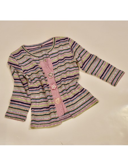 MAGLIA ROSA GOLFINO   Tg.10/42 "Per Una"