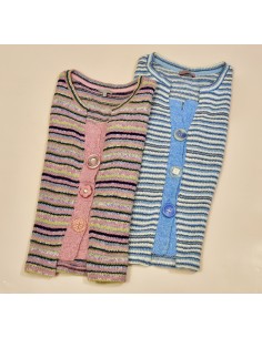 MAGLIA ROSA GOLFINO   Tg.10/42 "Per Una" 2