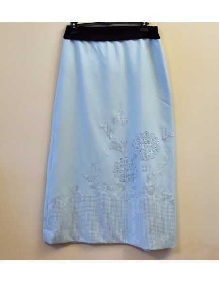 GONNA LUNGA VINTAGE tg.46 AZZURRA