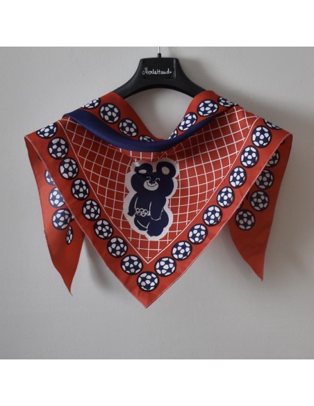 FOULARD COMMEMORATIVO OLIMPIADI MOSCA 1980