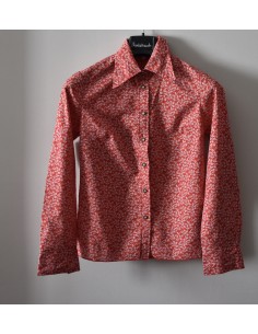 CAMICIA  tg 44 TIROLESE VINTAGE  ROSSA