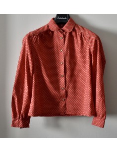 CAMICIA  tg 44 TIROLESE VINTAGE  ROSSA