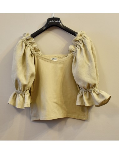 CAMICIA ECRU STILE  TIROLESE Tg 42/44  Hess