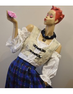 CAMICIA  STILE  TIROLESE Tg 48 Country Line