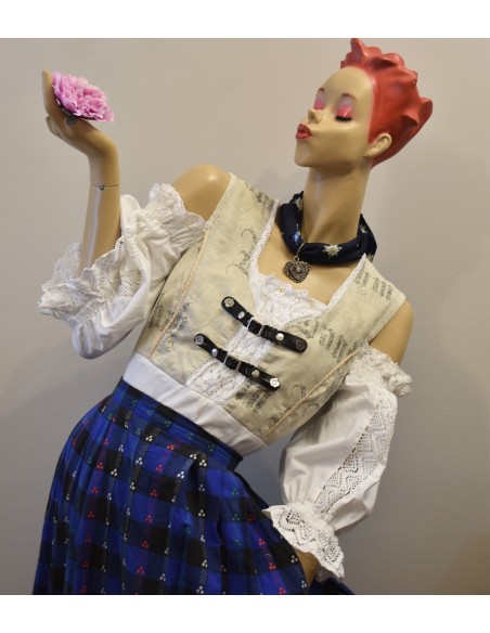 CAMICIA  STILE  TIROLESE Tg 48 Country Line