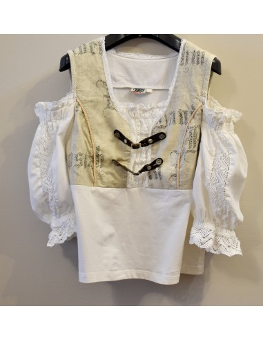 CAMICIA  STILE  TIROLESE Tg 48 Country Line