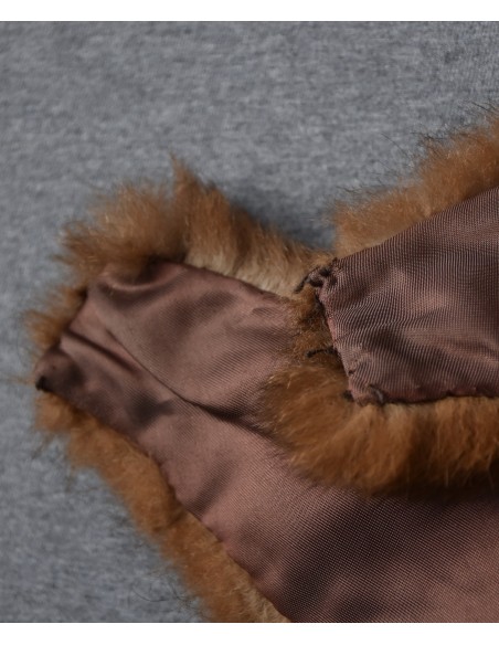 COLLO VINTAGE DI PELLICCIA VERA