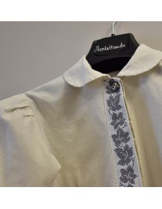 CAMICIA  TG 128 / 6-7 anni  TIROLESE Crema 2