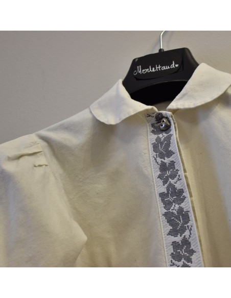 CAMICIA  TG 128 / 6-7 anni  TIROLESE Crema