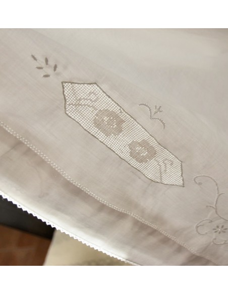 ANTICA  SOTTOVESTE /CAMICIA DA NOTTE RICAMO A MANO