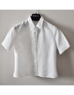 CAMICETTA  IN LINO  TG.44/46 Benetton