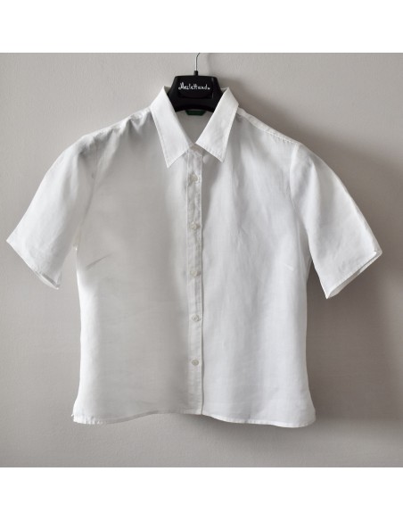 CAMICETTA  IN LINO  TG.44/46 Benetton