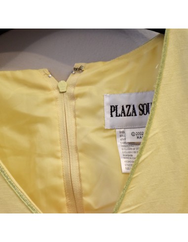 ABITO ESTIVO  tg12/ 44-46  GIALLO RICAMATO