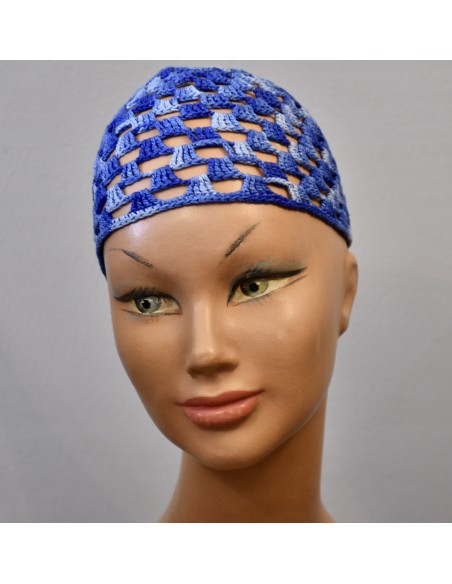 CAPPELLO COTONE AZZURRO