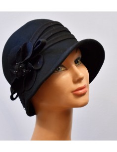 CAPPELLO LANA  NERO  tg. 57 Lalù