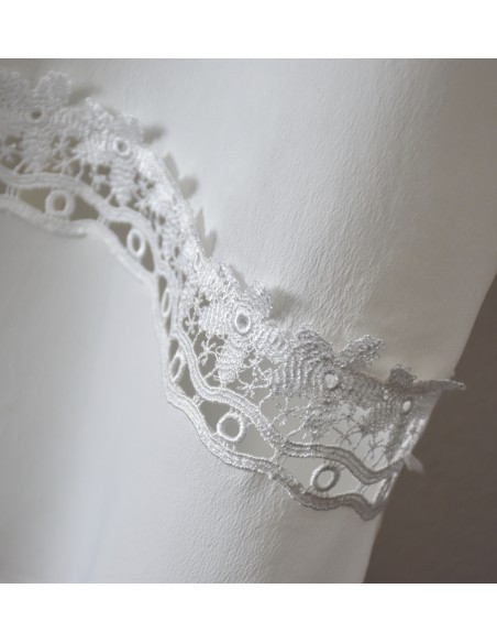CAMICIA CREMA CON PIZZO  tg.42/44