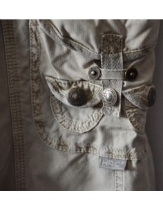 PANTALONI  DONNA TG.L COTONE BEIGE 2