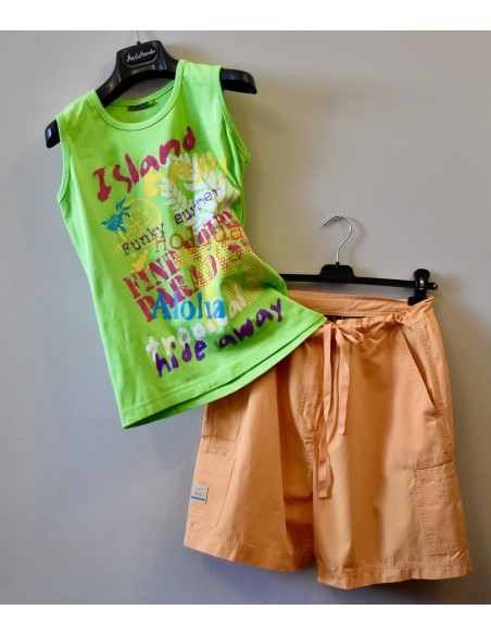 CANOTIERINA + PANTALONCINI BERMUDA  LAUREN Tg. 44
