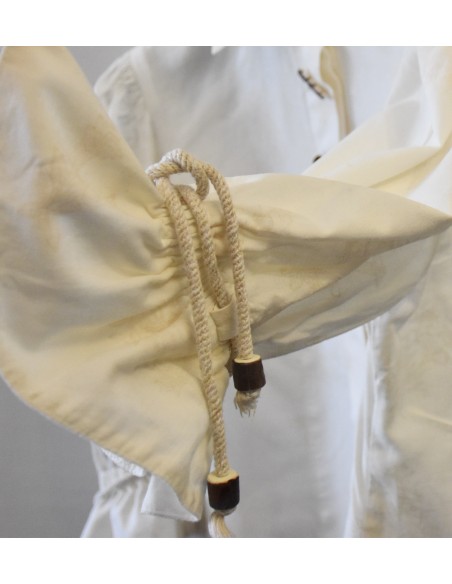 CAMICIA STILE TIROLESE  tg.42 CREMA