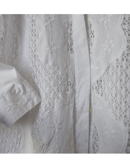 CAMICIA RICAMATA   tg.50/52 Jurhen Michaelsen