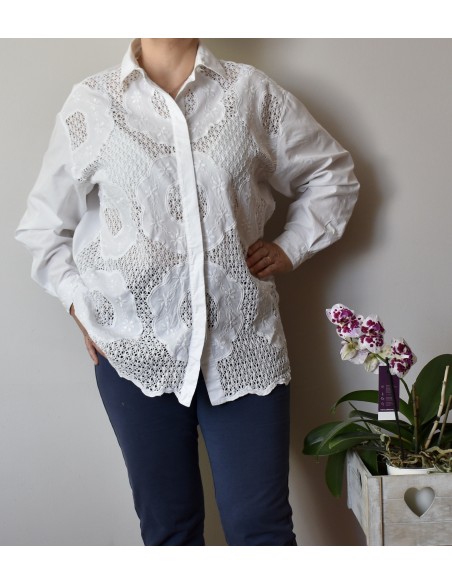 CAMICIA RICAMATA   tg.50/52 Jurhen Michaelsen