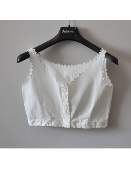 ANTICO COPRIBUSTO  LIBERTY  RICAMO A MANO