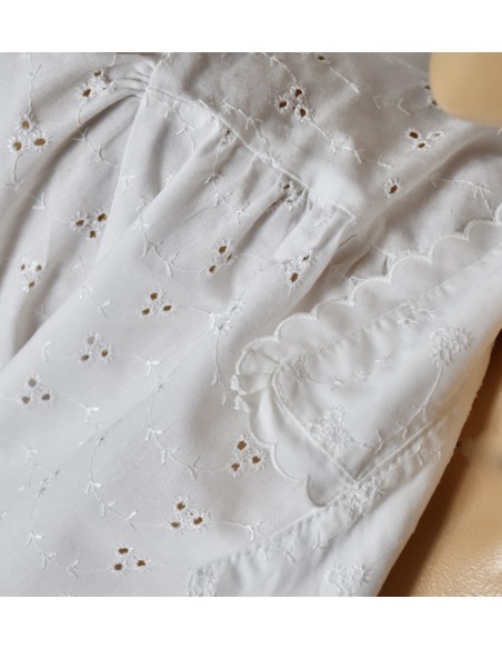 CAMICIA  BIANCA IN  PIZZO  tg.48