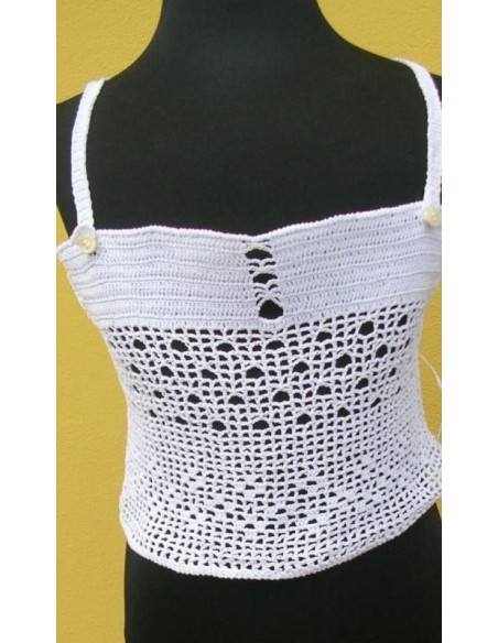 TOP BAMBINA REALIZZATO AD UNCINETTO