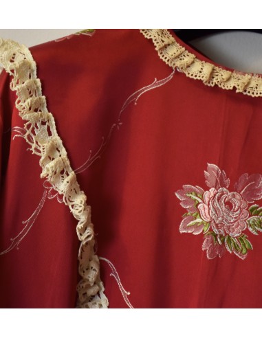 ABITO BORDEAUX  VINTAGE  TEATRALE / CARNEVALE  Tg.46