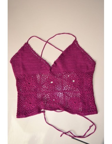 TOP REALIZZATO AD UNCINETTO tg. S/XS
