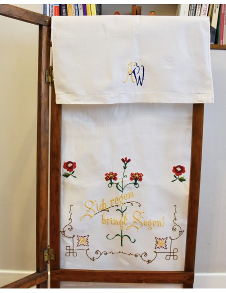 TENDINA LIBERTY RICAMATA A MANO 51x124 cm