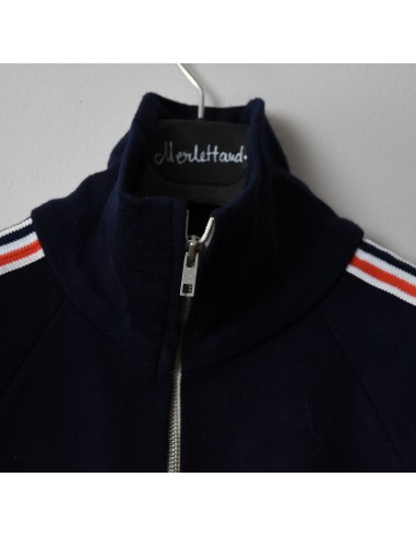 FELPA VINTAGE '70 tg.48  BLU/ROSSO