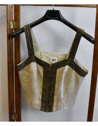 GILET CORPETTO tg.46  DONNA  PELLE LINO