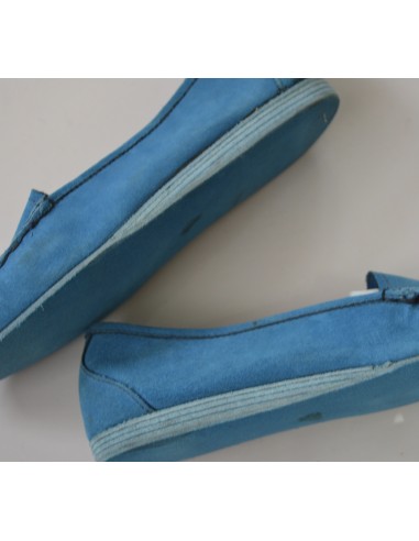 SCARPE PELLE  N° 36/36,5 AZZURRO